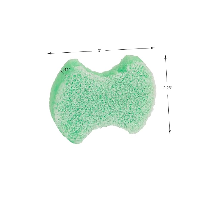 Spongeables Pedi Scrub Foot Exfoliating 5+ Wash Travel Sponge, Citron Eucalyptus, 1 Count