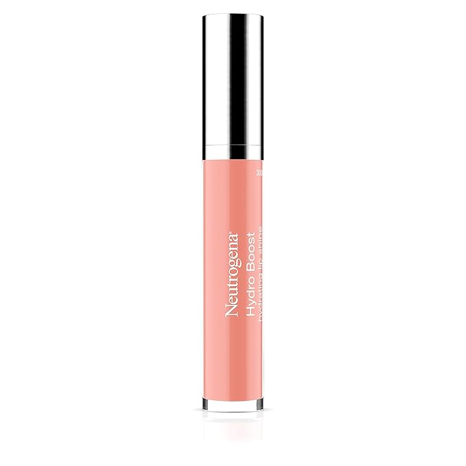 Neutrogena Hydro Boost Moisturizing Lip Gloss, Hydrating Non-Stick and Non-Drying Luminous Tinted Lip Shine with Hyaluronic Acid to Soften and Condition Lips, 23 Ballet Pink Color, 0.10 oz (Pack of 2)