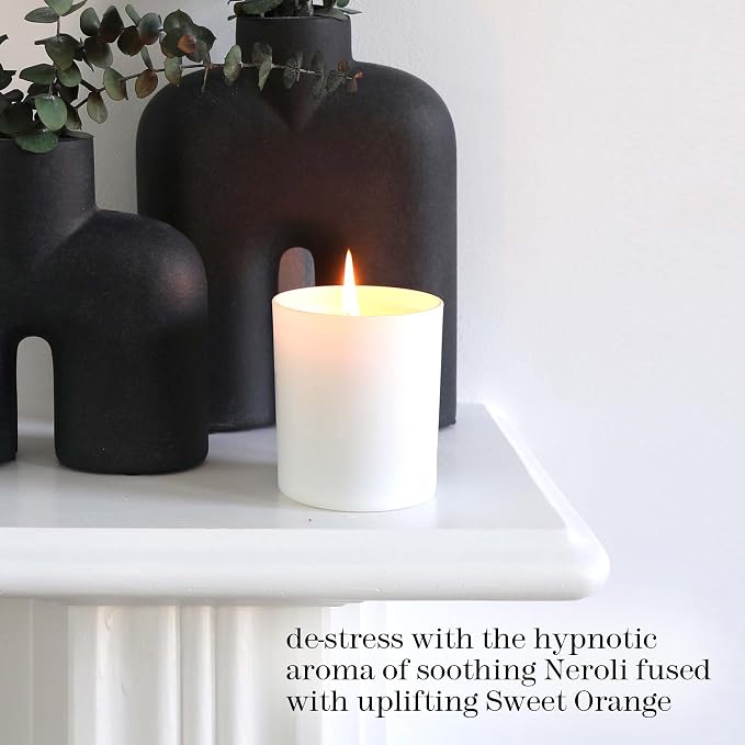 This Works Neroli & Sweet Orange Candle, 220 gm - Hand Poured and Blended with Essential Oils - Soothing and Uplifting