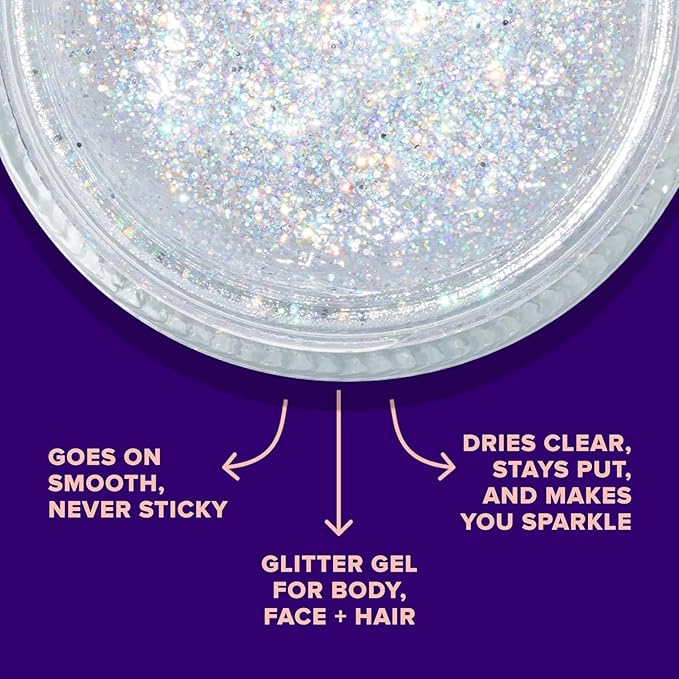 UNICORN SNOT Glitter Gel & Glitter Liquid Metal Lip Paint Bundle - Makeup for Festivals, Raves, Anime Cosplay - Safe for Face, Easy Application & Removal (Disco & Boom)