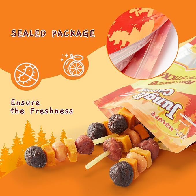 Jungle Calling Kabob Cod Stick for Medium & Large Dogs, Rawhide-Free Chews | High Protein Dog Kabob Treats, Made with Chicken, Duck, Beef, Sweet Potato & Pumpkin, 10.6 oz, Perfect for Special Moments
