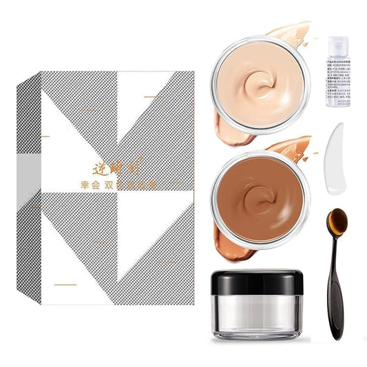 Tattoo Cover Up Makeup Waterproof,Makeup Cover Up,Leg,Body,Waterproof No transfer,Coverage Perfector (Combination pack)