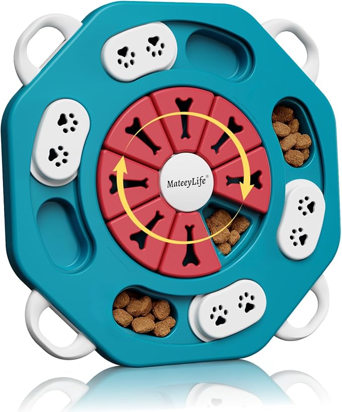 Dog Puzzle Toy for Smart Dogs, Interactive Dog Enrichment Toys,Level2(Blue)