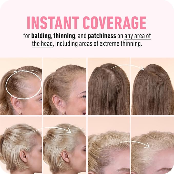 BOLDIFY Hairline Powder (LARGE, 10g) - Root Touch Up Hair Color for Gray Coverage - Bald Spot Concealing Hair Powder for Women & Men - 24-Hour Stain-Proof - Dark Blonde