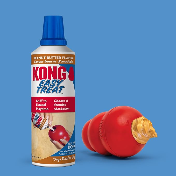KONG Easy Treat Peanut Butter Dog Paste 3-Pack – Mess-Free Stuffing Treat