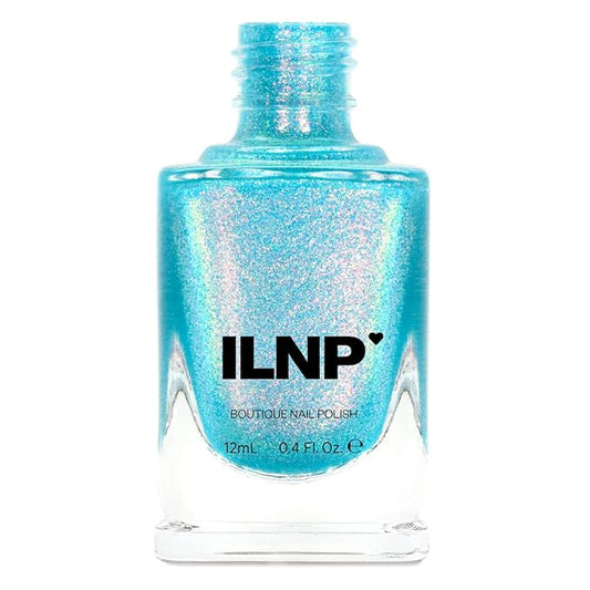 ILNP Skate Date - Iridescent Timeless Teal Holographic Jelly Nail Polish