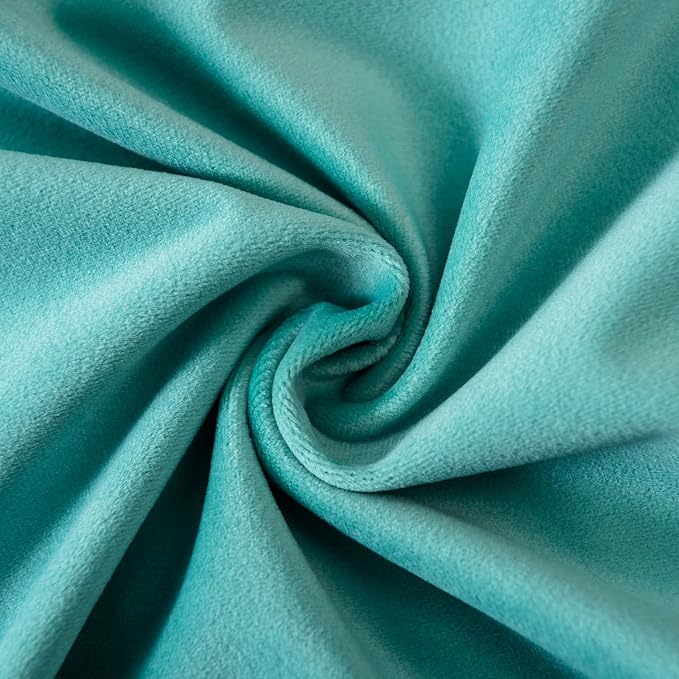 JUSPURBET 16x16 Decorative Velvet Throw Pillow Covers Set of 2,Teal Green | Modern Soft Cushion Covers Cases with Hidden Zipper for Couch Sofa Bed Living Room Bedroom Home Decor