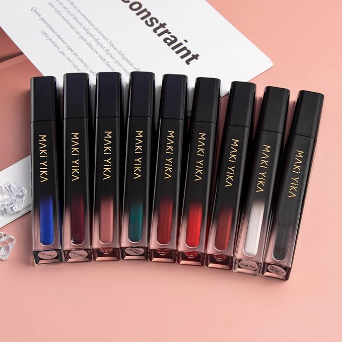 MAKI YIKA Dark Blue Lipstick for Women Color Stay Long Lasting Lipsticks, No Smudge Matte Liquid Lipstick Transferproof Cruelty-Free Lip Color | CHARM BLUE