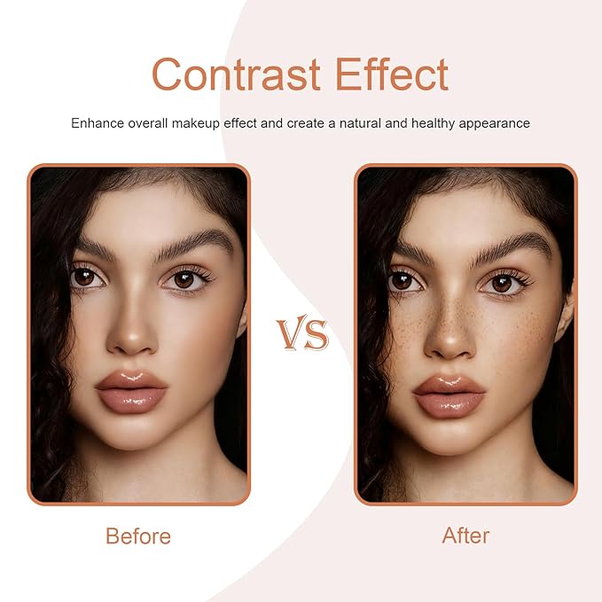 Faux Freckle Stamp Pen, Natural and Lifelike Sunkissed Face Freckle Makeup with Fake Freckles Stain Marker Pen Tool, Waterproof and Quick Dry & Long-Lasting, 01 Light
