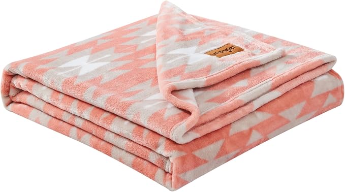Wrangler - Blanket, Super Soft Plush Bedding, Yellowstone Inspired Throw Blanket for Couch or Bed (Navajo Khaki, 50" x 70")