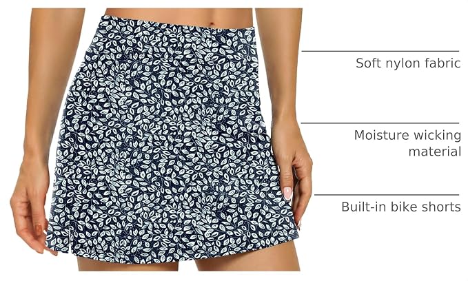 LouKeith Tennis Skirts for Women Golf Athletic Activewear Skorts Mini Summer Workout Running Shorts with Pockets