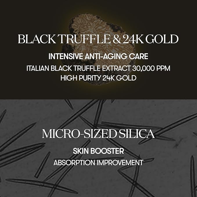 VT COSMETICS Black Truffle Reedle Shot 100, Premium Spicule Microneedling Serum with 24K Gold for Skin Elasticity, Deep Nourishment, Exfoliation & Smooth Glass Skin, Korean Skincare, 1.69 fl oz