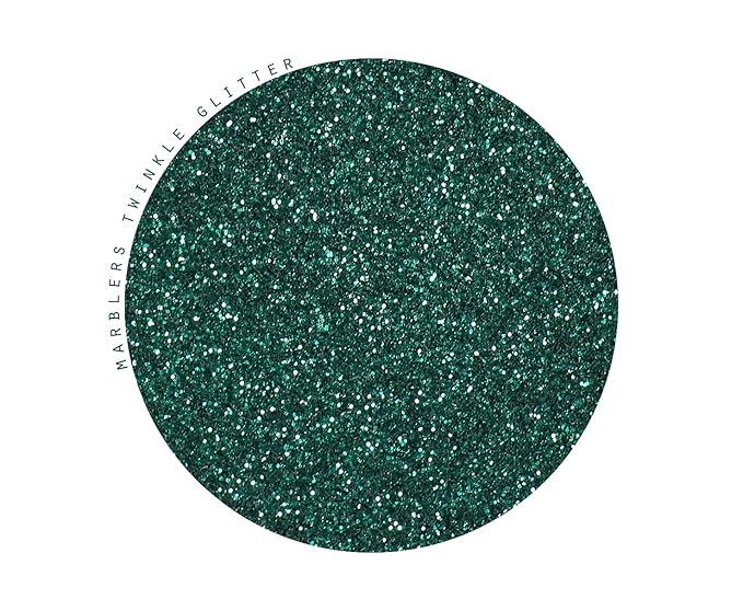 MARBLERS Twinkle Face & Body Glitter [Green Garnet] 0.18oz (5g) | Fine | Non-Toxic | Vegan | Cruelty-Free | Festival, Rave & Party Makeup | Eye, Hair, Nail Polish, Eyeshadow | Nail Art | Gel Nail