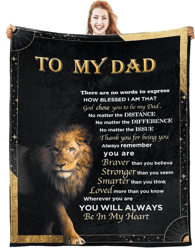 Gift for Dad Birthday Gift for Dad Gifts for Fathers Day from Daughter Son | Birthday Gifts for Dads Birthday Gifts Ideas,Dad Gifts for Christmas,Presents for Dad Blanket 50”*70”