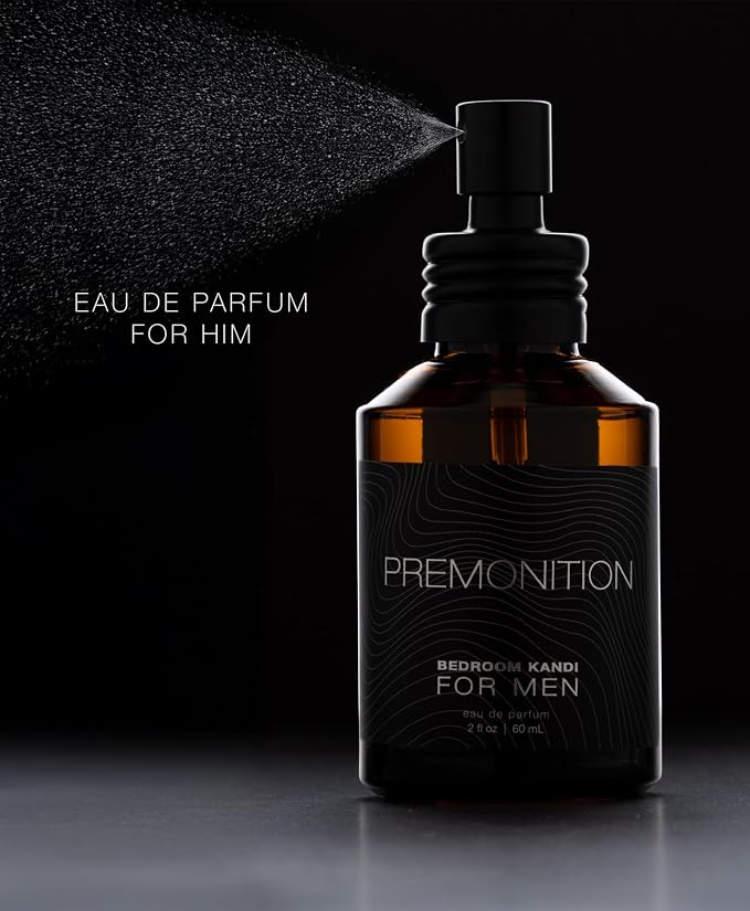 Bedroom Kandi for Men Premonition Pheromone-Enhanced Eau de Parfum Spray 2 oz (60 ml) – Citrus, Neroli & Cedarwood Fragrance – Long-Lasting Cologne for Men, Vegan & Cruelty-Free, Made in USA