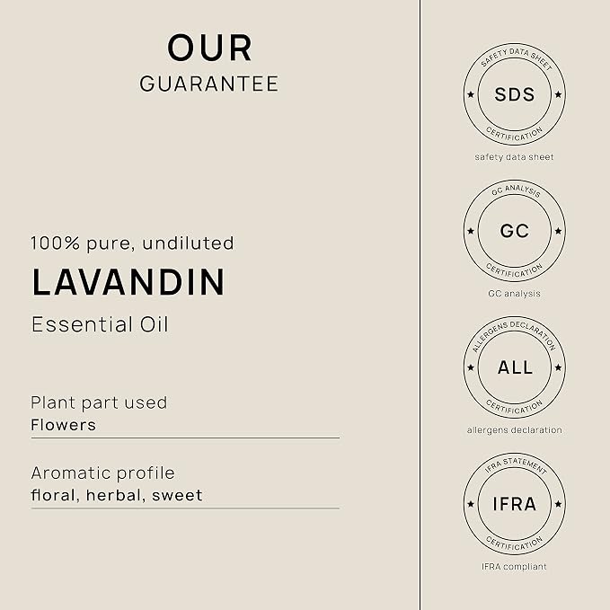 VINEVIDA Lavandin Essential Oil - Gallon Lavandin Oil Undiluted - Bulk Gallon Essential Oil for Soap Making