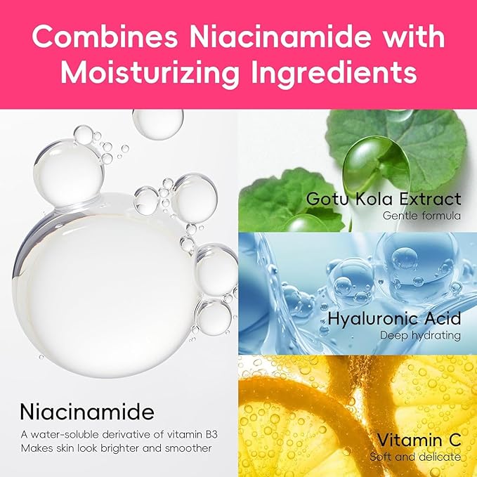 Watermelon & Niacinamide Skin Care Sets, Routine Facial Skincare Product,Beauty for women, Hydration, Moisturizing, Oil Control, Glow Up, Teen Girl Gifts Trendy Stuff, Spa-Like at Home