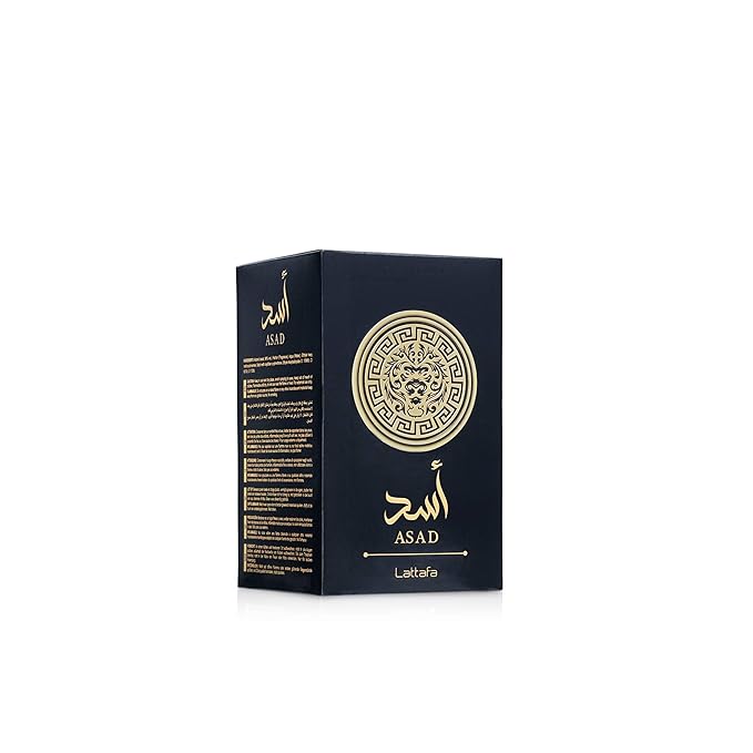 Lattafa Perfumes Asad for Unisex Eau de Parfum Spray, 3.4 Ounce