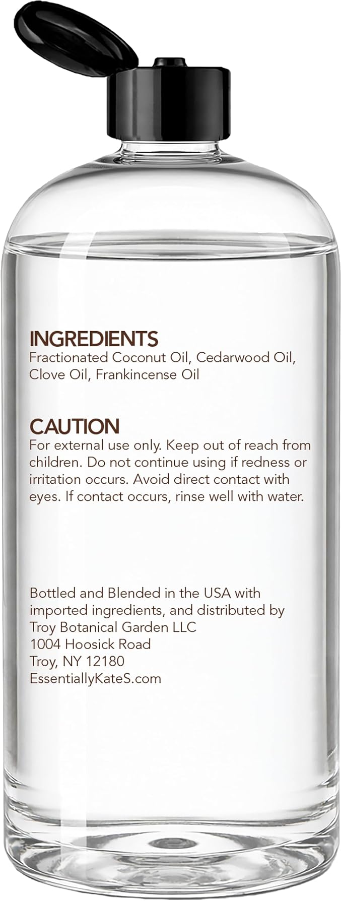 Aromatherapy Massage Oil – Cinnamon, Clove & Orange – Lightweight, Non-Greasy Body Oil with Fractionated Coconut Oil – Warming, Uplifting – 8 fl oz