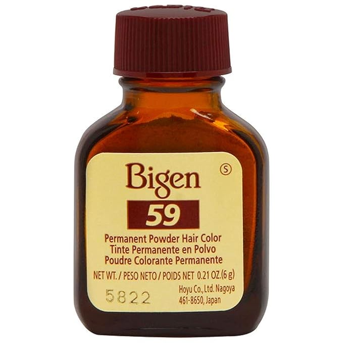 Bigen Permanent Powder Hair Color 59 Oriental Black 1 ea (Pack of 12)