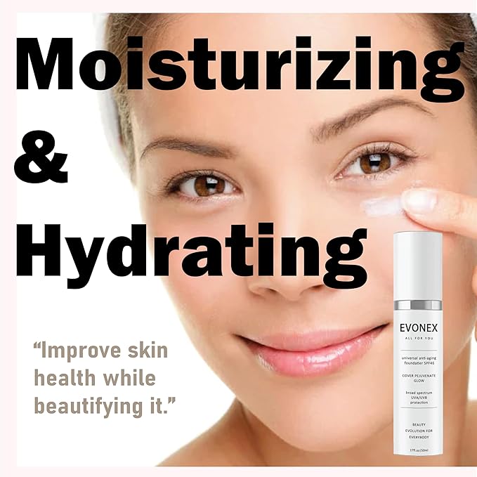 Age Defying Foundation - Light Sheer Coverage Tinted Face Sunscreen - Anti-Aging Tinted Moisturizer Cream - Foundation Serum for Women - Serum Age Defying Makeup (2pcs)