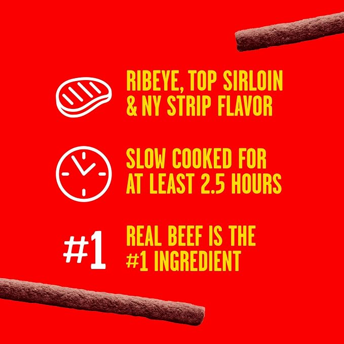 Pup-Peroni Triple Steak Flavor Dog Treats, 5.6 Oz. Bag, (Pack of 8)