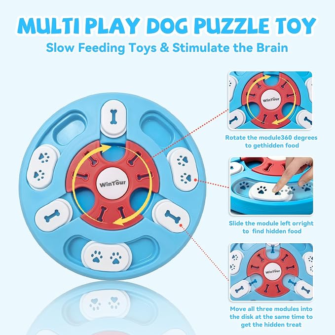 WinTour Dog Puzzle Toy,Interactive Dog Toys & Dog Puzzles for smart Dogs