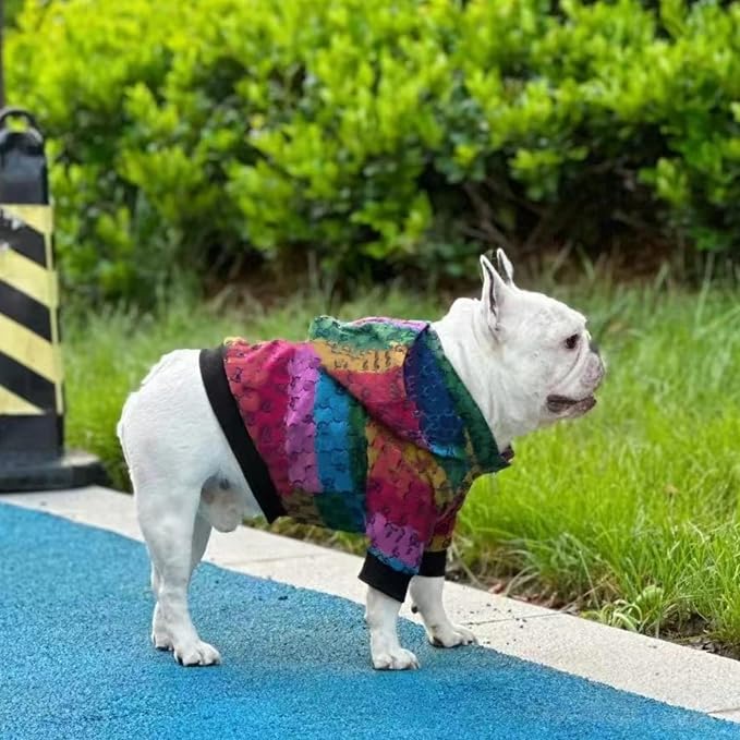 Dog Hoodie Luxury Winter Small Dog Jacket Clothes Classic Designer French Bulldog Teddy Pug Puppy Clothes(XXL)