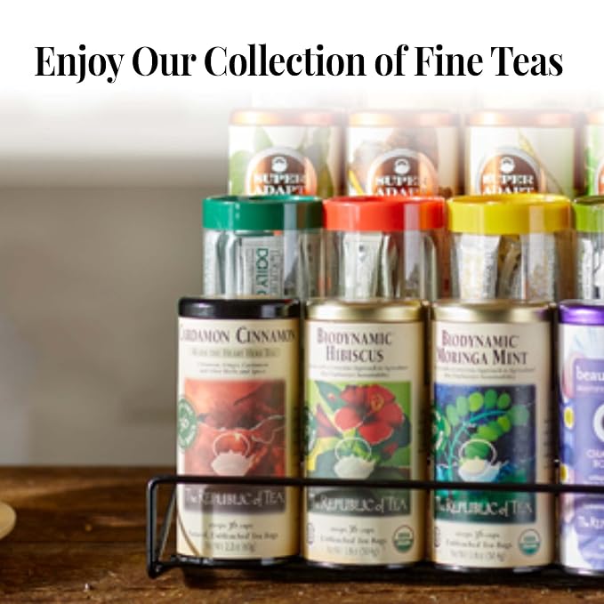 The Republic Of Tea Almond Coconut Macaroon Red Rooibos Herbal Tea, 250 Tea Bag Bulk