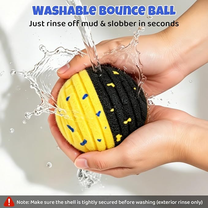 Interactive Dog Toy Ball with Remote Control - for Dogs, Yellow/Black Ball