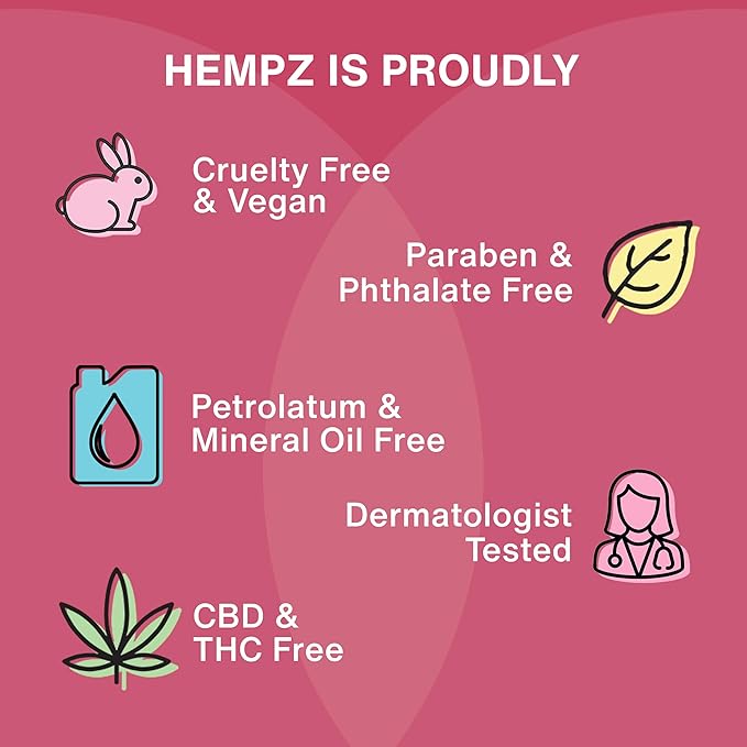 Hempz Mini Brazilian Berry Beauty Actives Lotion, Hydrating Moisturizer for Body, Hands and Feet 2.25 oz.