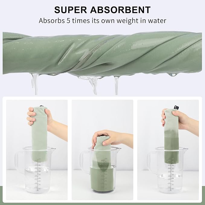 Rainleaf Microfiber Towel Perfect Travel & Gym & Camping Towel. Quick Dry - Super Absorbent - Ultra Compact - Lightweight. Suitable for Trip, Beach, Shower, Backpacking, Pool