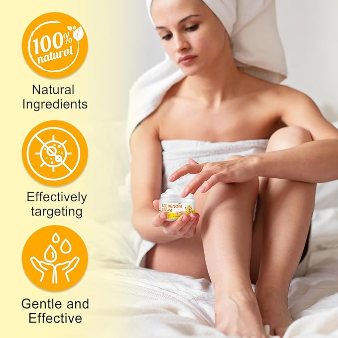 Bee Venom Cream for Face & Body – Hydrating Moisturizing Cream for Dry Skin, Soothing Lotion 3.52 oz