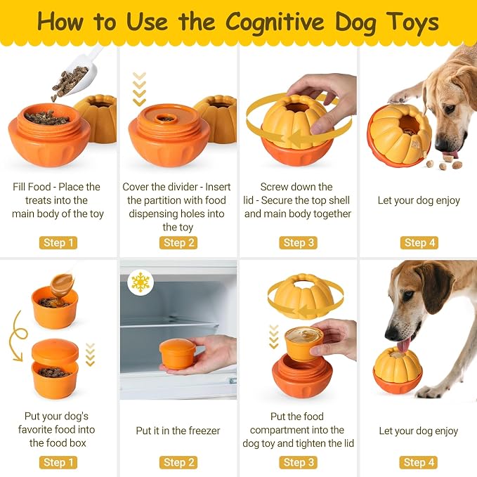 Interactive Dog Toys for Boredom,Dog Frozen Treat Toy Keep Them Busy