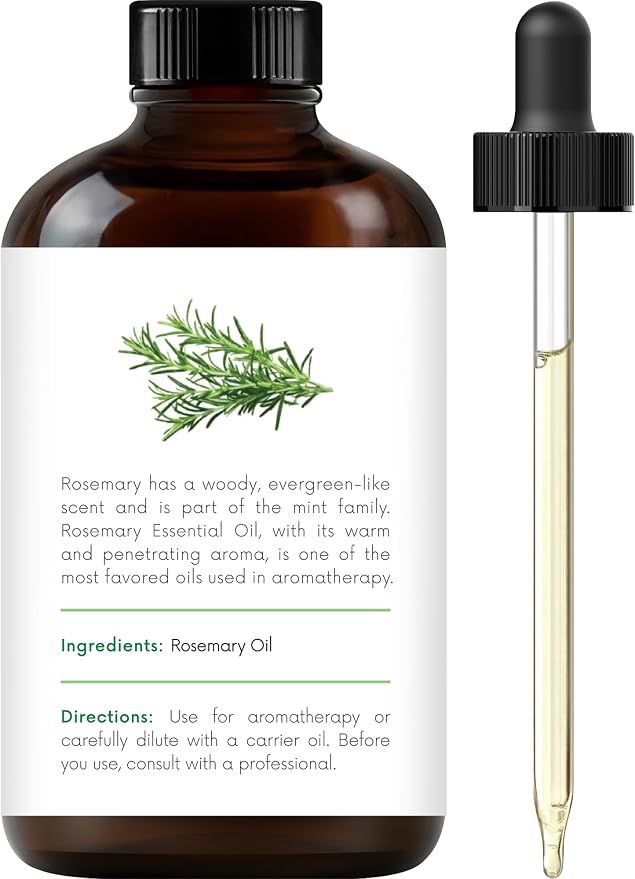 Handcraft Blends Clean & Herbal Set: Rosemary and Tea Tree Essential Oils – (2 x 4 Fl Oz) – 100% Pure & Natural – for Diffuser, Aromatherapy, and DIY Projects