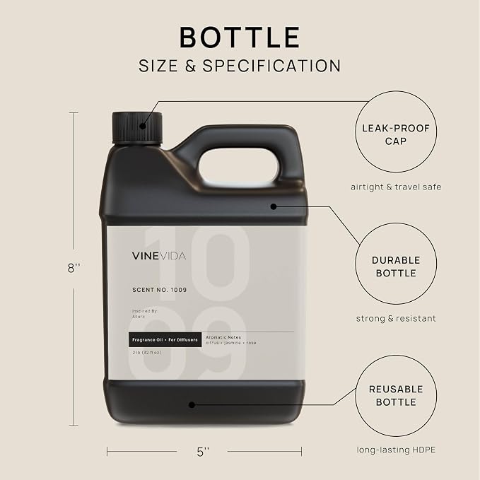 VINEVIDA (32oz) Hotel Fragrance Collection Diffuser Oil - Hotel Scents Diffusers for Home - Cold Air Diffuser Oil - Hotel Scent Essential Oil - Scent No.1009 Inspired by Melia Hotels