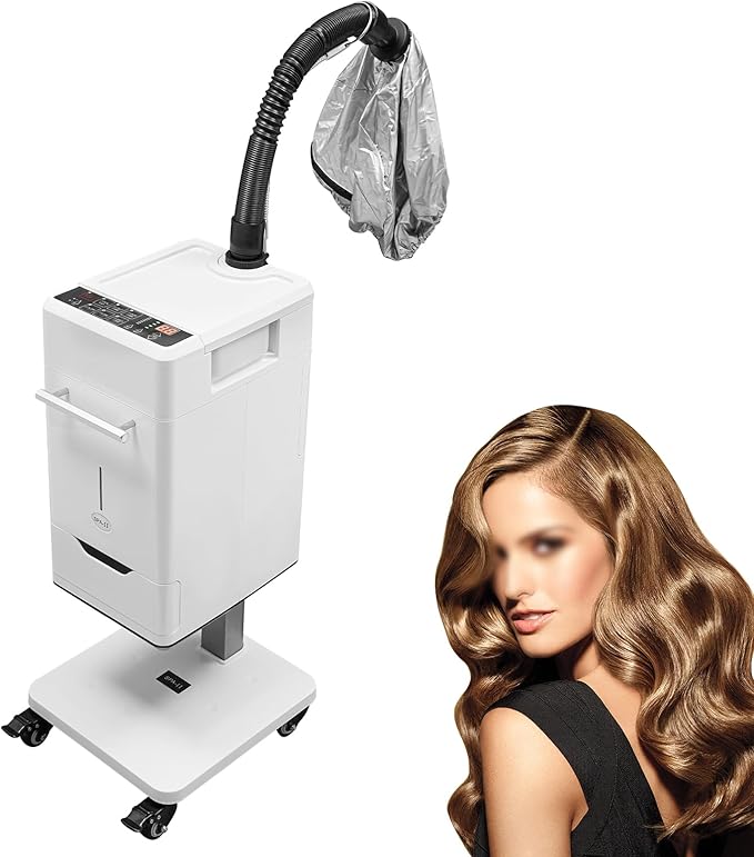 110V 500W Nano Hair Steamer Machine, Professional Micro Mist Salon Hair Processor, Salon Spa Equipment Vertical Nano Hair Steamer for Deep Hair Care Repair, Hair Styling