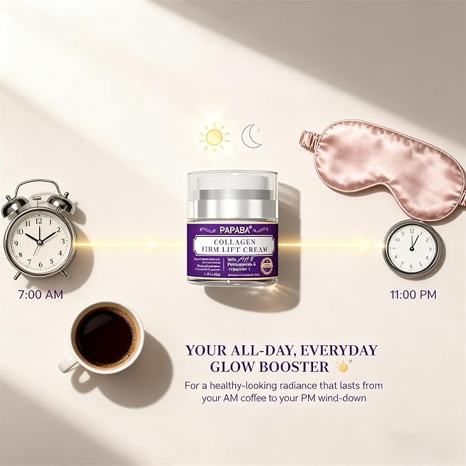 Instant Face Lift Cream Neck Firming Tight Moisturizer Women Men- Collagen & Tripeptide AH-8 Updated Formula For Eye Décolleté Firming Cream for Visible Tightening -Sensitive Skin - Day & Night