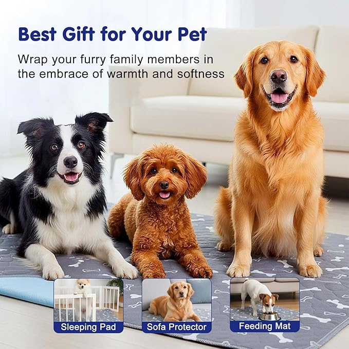 Pee Pads with Pheromones, Elite Pads for Cats, Washable Pee Pads for Dogs, Leak-Proof & Anti-Slip Pet Training Pad for Home & Travel(Brown-B, XL:35.4'' x 31.5'')