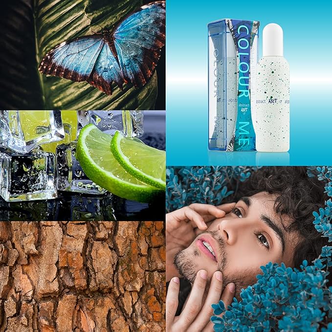 Milton-Lloyd Colour Me Abstract Art - Eau de Parfum - Long Lasting Perfume for Men - Patchouli, Sandalwood Cologne for Men - Woody Fragrances - 3 oz