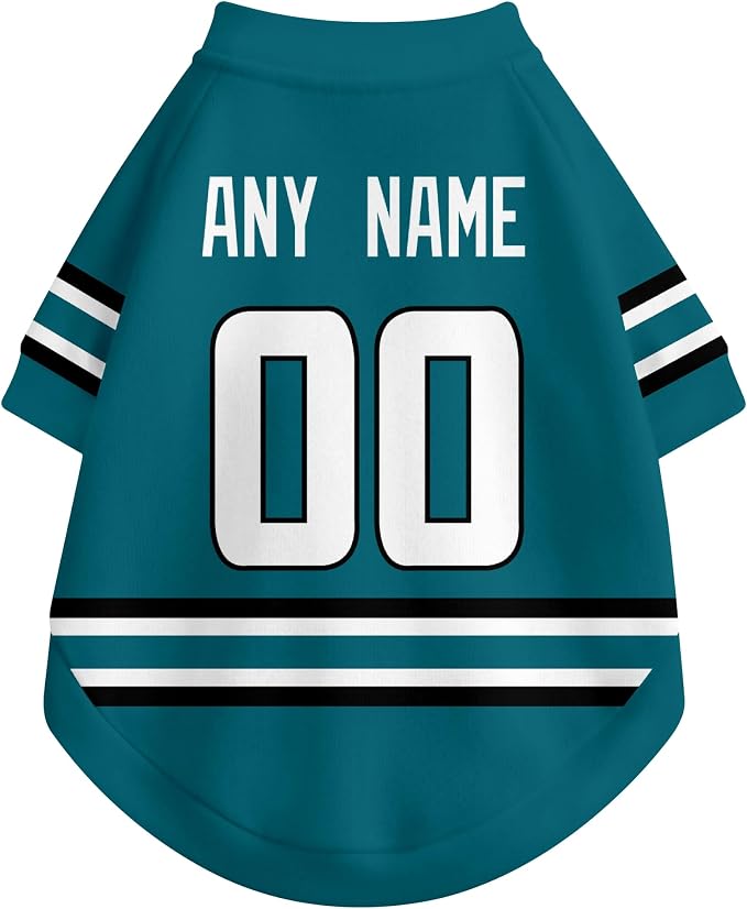 San Jose Dog Clothes Personalized Pet T Shirt for Dogs Gift | Custom Name Number Jersey Style Pet Shirt for Dog