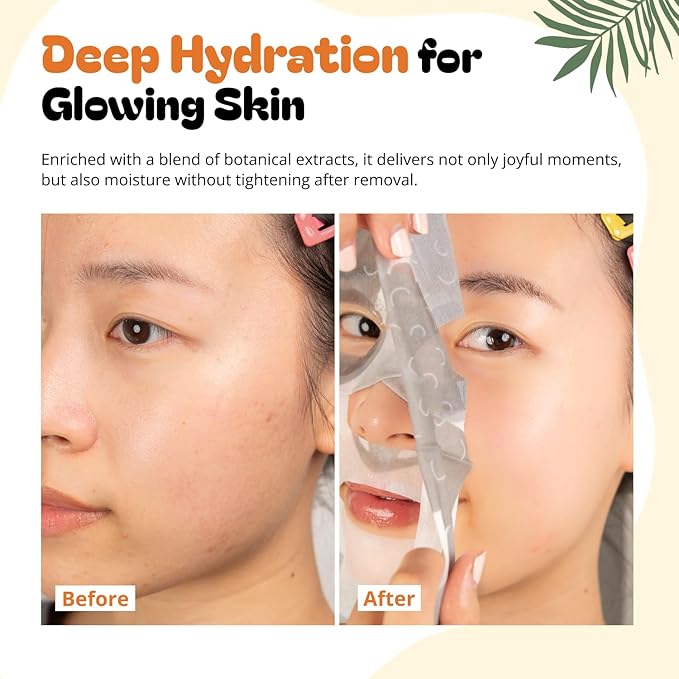 Epielle Character Face Mask Mystical Safari 12 Pack, Fun & Effective Korean Skin Care, Spa Party Favors, Easter Basket Stuffers, Birthday Gifts for Women, Self Care Gifts
