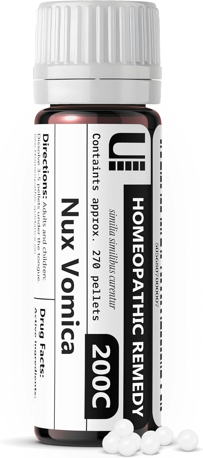 Nux Vomica 200C Homeopathic Remedy, 270 Pellets