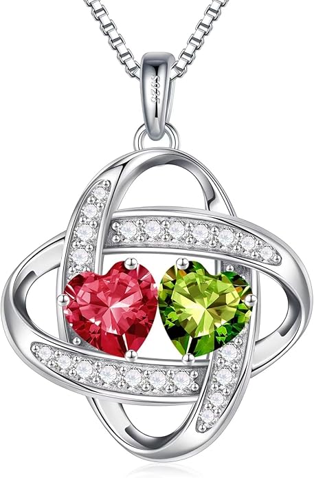 Iefil Valentines Day Gifts for Her - 925 Sterling Silver Love Knot Necklace, Anniversary Birthday Jewelry Gifts for Wife Girlfriend Mom