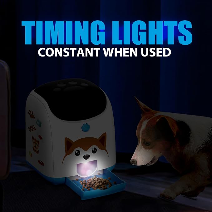 Dog Puzzle Feeder Toy – Remote Control Automatic Treat Dispenser with Light, Interactive IQ Training Slow Feeder, Large Capacity for All Dog Breeds