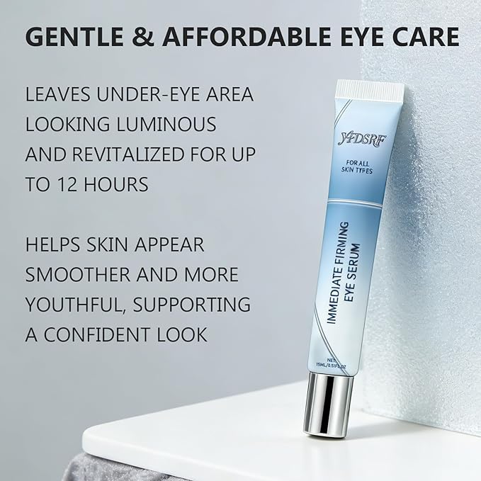 Rapid Reduction Eye Serum - Instantly Reduces Under-Eye Bags, Wrinkles & Dark Circles, Anti-Aging Treatment for Fine Lines and Crow's Feet, Full Size Tube (1)