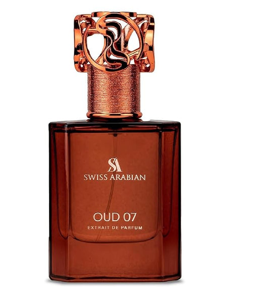 Swiss Arabian Oud 07 - Luxury Products From Dubai - Long Lasting, Addictive Personal EDP Spray Fragrance - Seductive Signature Aroma - 1.7 Oz