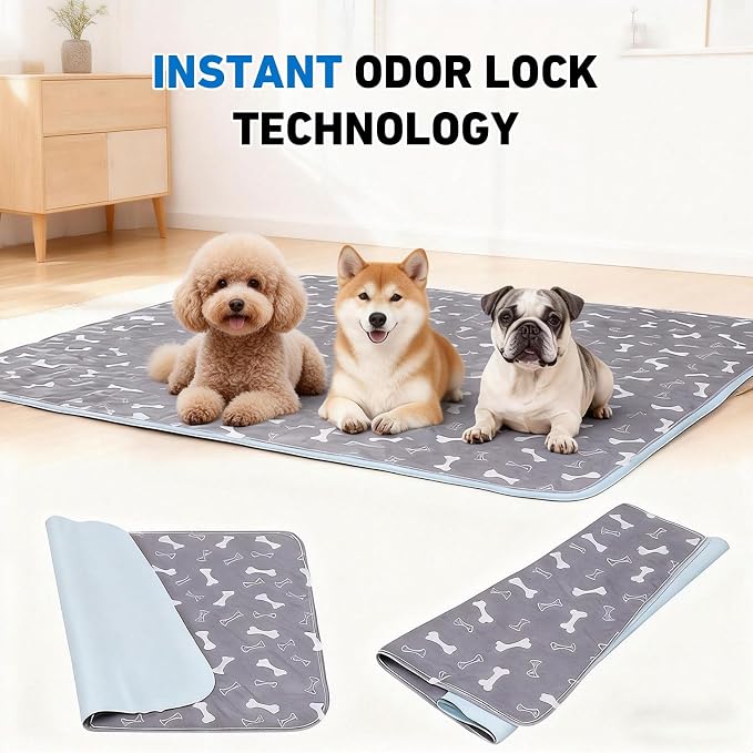 Puppy Pads with Pheromones,Washable Puppy Pee Pads for Dogs,Reusable Puppy Pads Washable for Dogs & Cats,Washable,Durable Leak-Proof & Anti-Slip Pet Training Pads for Home & Trave