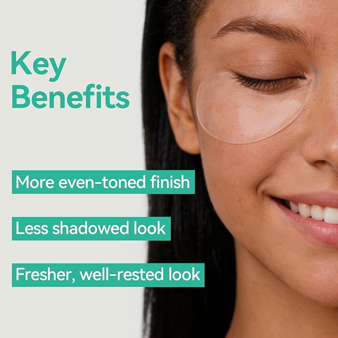 Tintark Sync Energy Vitamin K Under Eye Patches (28 Pairs), Dark Circle Treatment & Depuffing Hydrogel Eye Mask with Vitamin K2, Caffeine & Citrus Peel - Refreshing Boost for All Skin Types