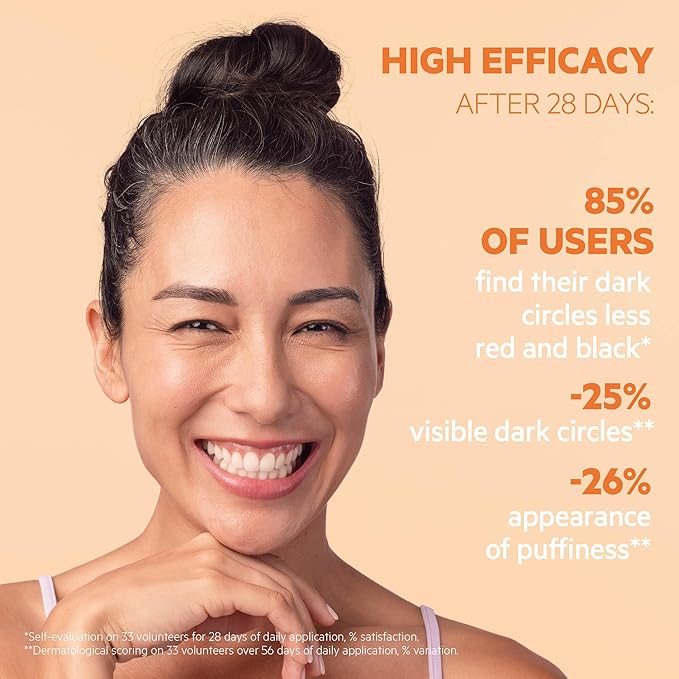 SVR C Biotic Eye Contour Cream. 5% Vitamin C Moisturizer for Puffiness, Dark Circles, Brightening & Even Skin Tone. Vegan, Made in France, 1 Fl. Oz.